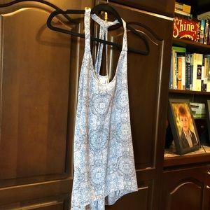 Tank top pair-yellow and blue, loose fitted tanks